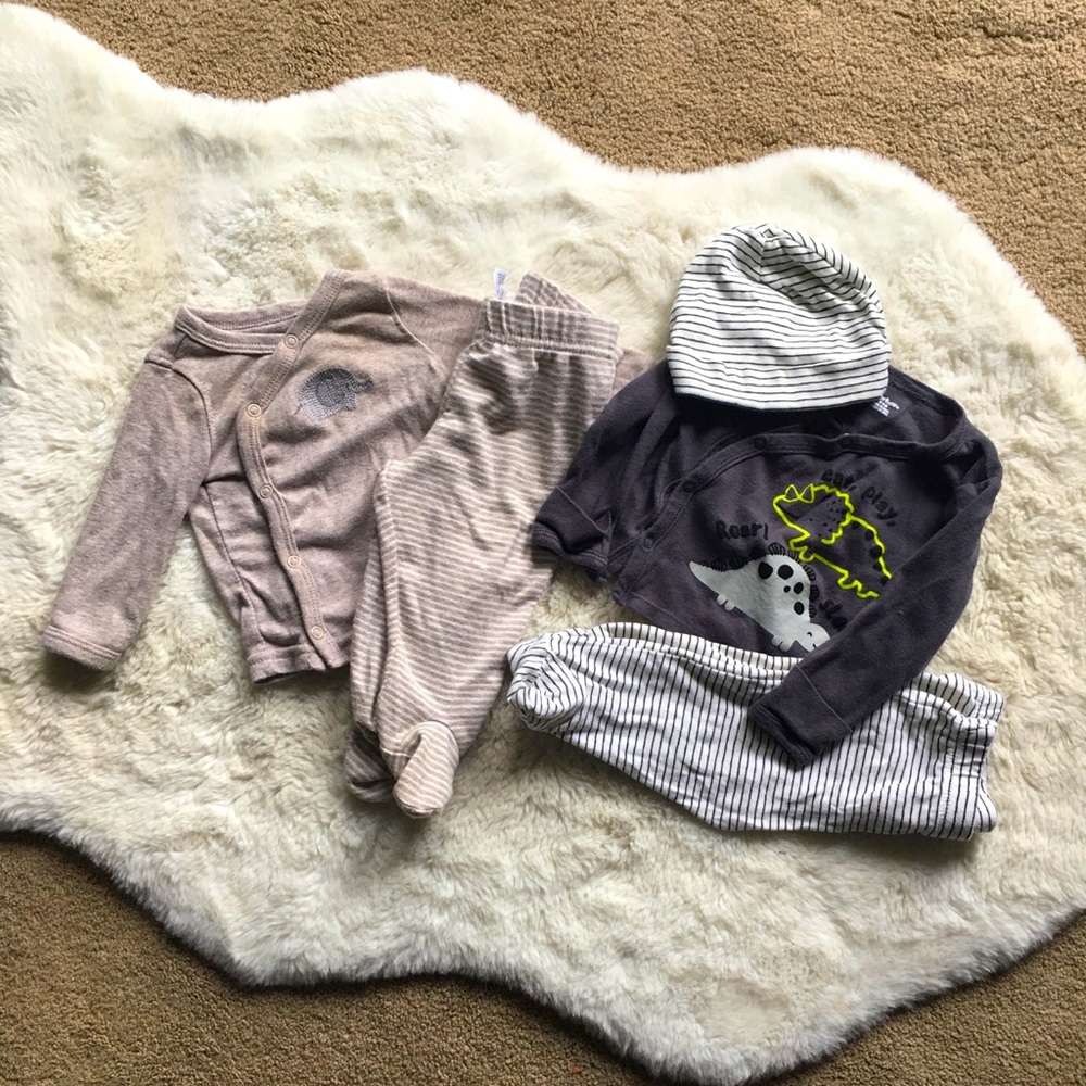 0-3 month baby pajamas
